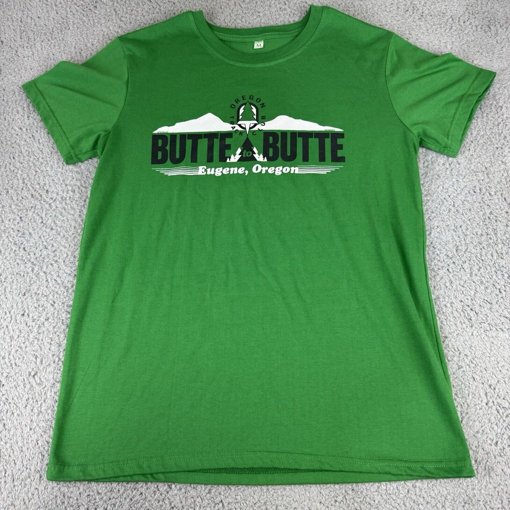 Oregon Track Club Green T Shirt Butte To Butte 50 Year Anniversary Medium Run
